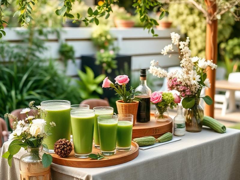 Elegante Getränkestation bei einem Outdoor-Event