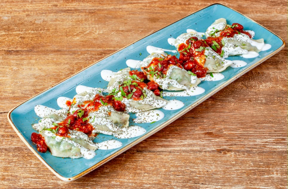 Hausgemachte afghanische Mantu